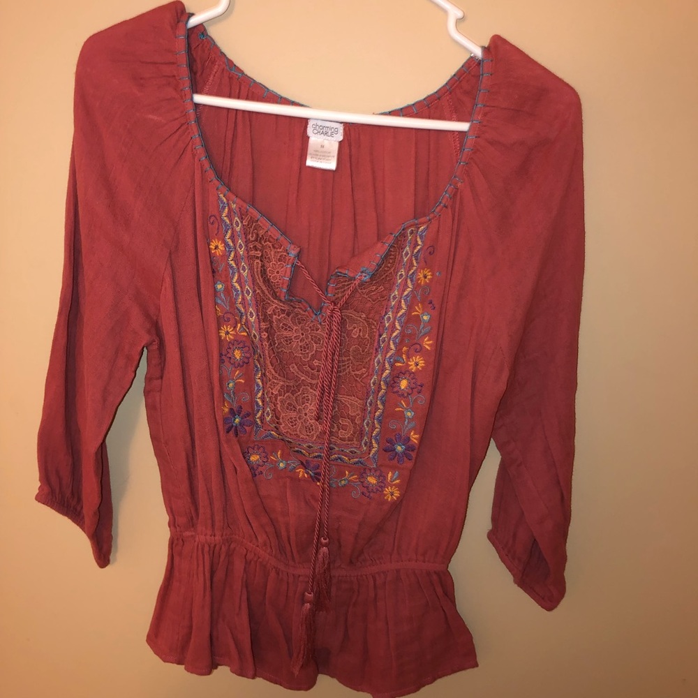 Coral summer Top